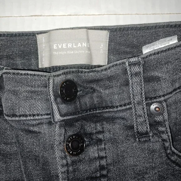 EVERLANE WOMEN'S BUTTON FLY SKINNY JEANS SIZE 29 TALL - Picture 8 of 14